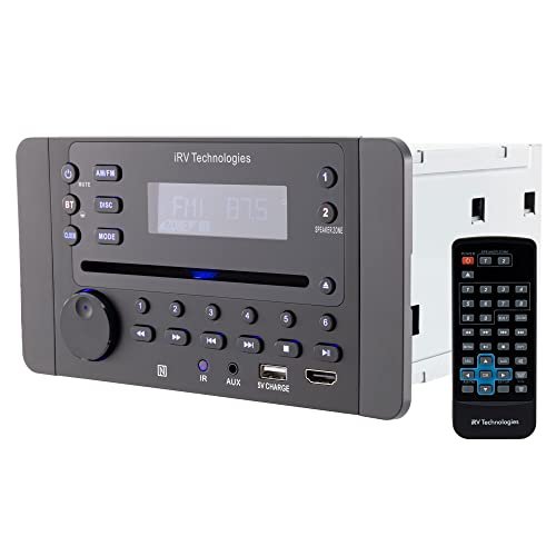 IRV Technology iRV62 Wallmount RV Stereo with Bluetooth HDMI ARC, App Control, FM